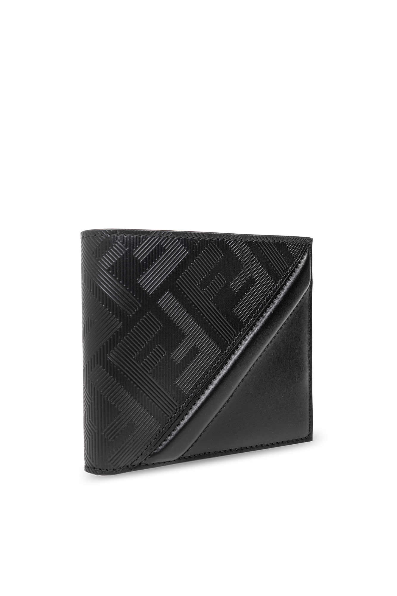 Fendi men's store leather wallet